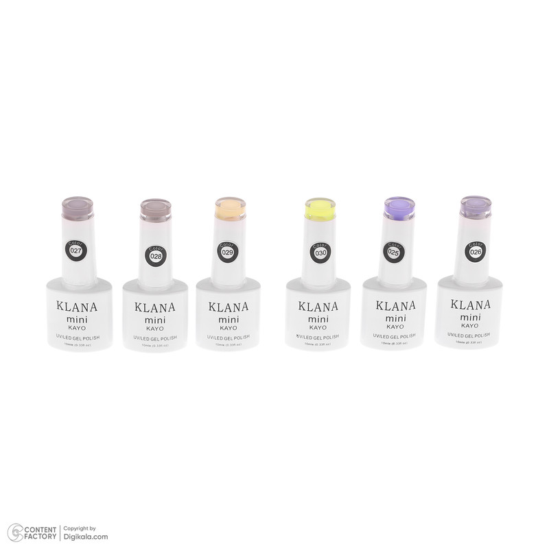 لاک ژل ناخن کلانا مدل لاکچری بسته 50 عددی