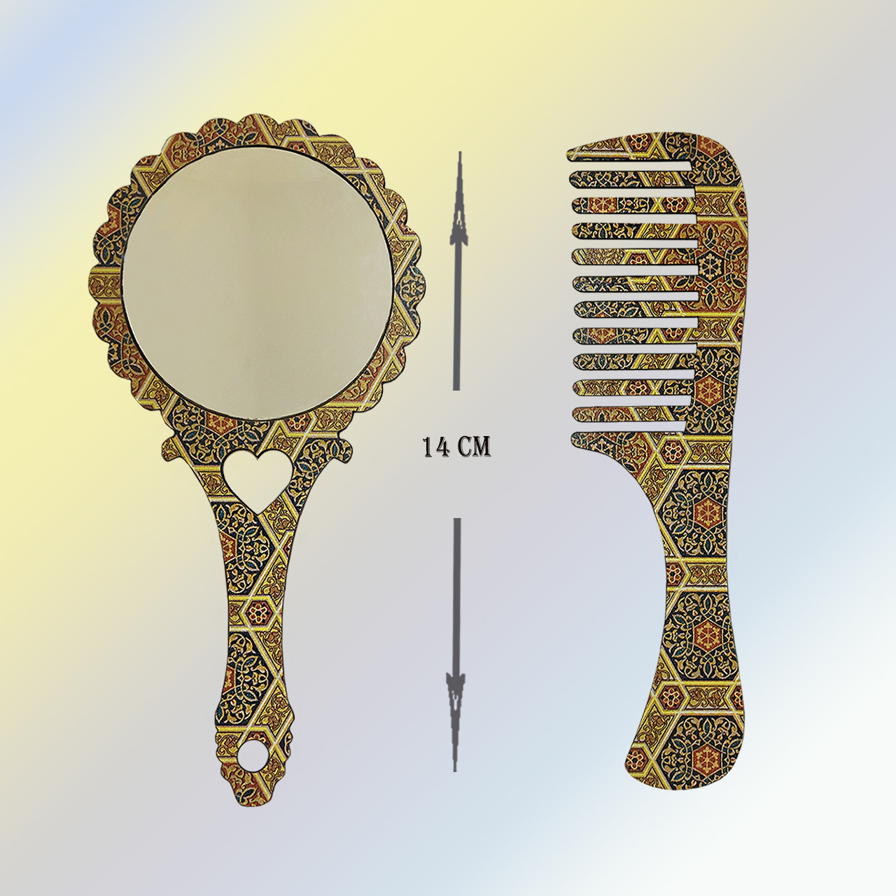 ست شانه و برس طرح سنتی کد 150403