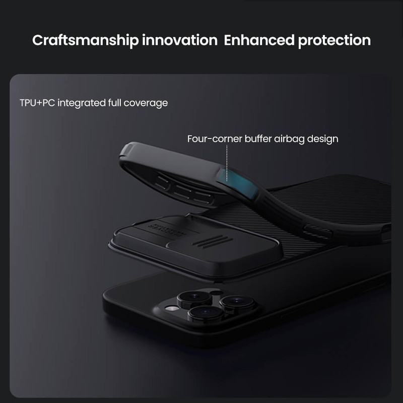 کاور نیلکین مدل CamShield Pro مناسب برای گوشی موبایل اپل iPhone 16 Pro Max