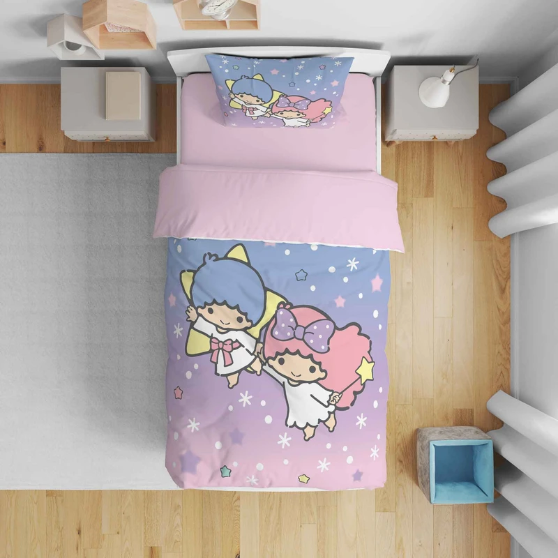 سرویس روتختی مدل دختر و پسر ستاره ای 5580 تک نفره 5 تکه