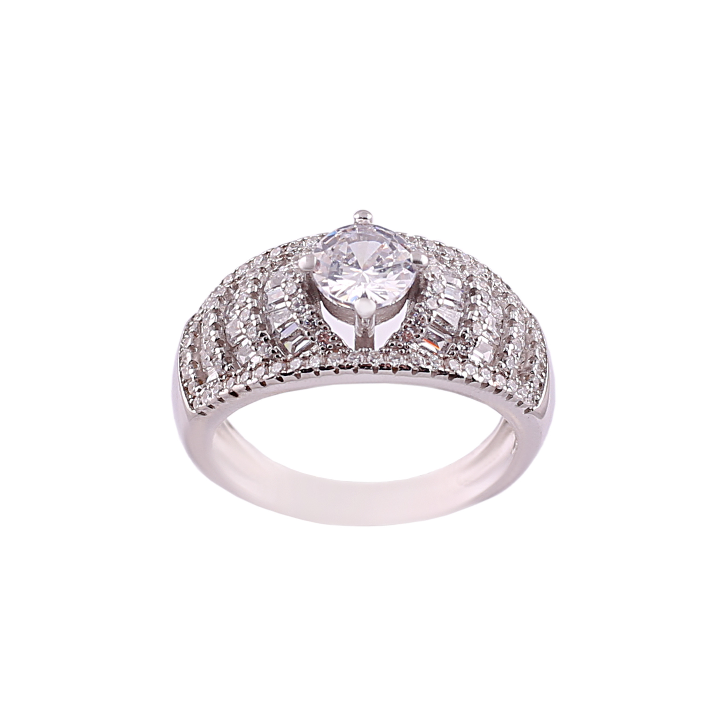 انگشتر نقره مدل تک نگین کد FR0028 انگشتر نقره مدل تک نگین کد FR0028