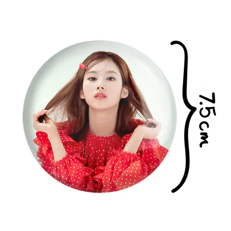 آینه جیبی خندالو طرح سانا گروه توایس TWICE مدل تاشو کد 19916