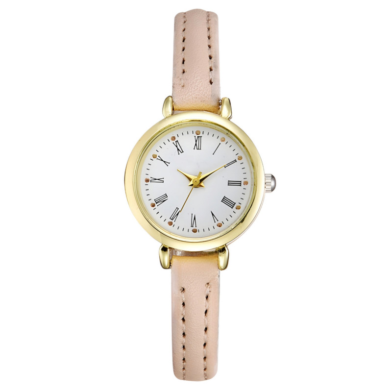 ساعت مچی عقربه ای زنانه مدل کلاسیک بند چرم کد 1