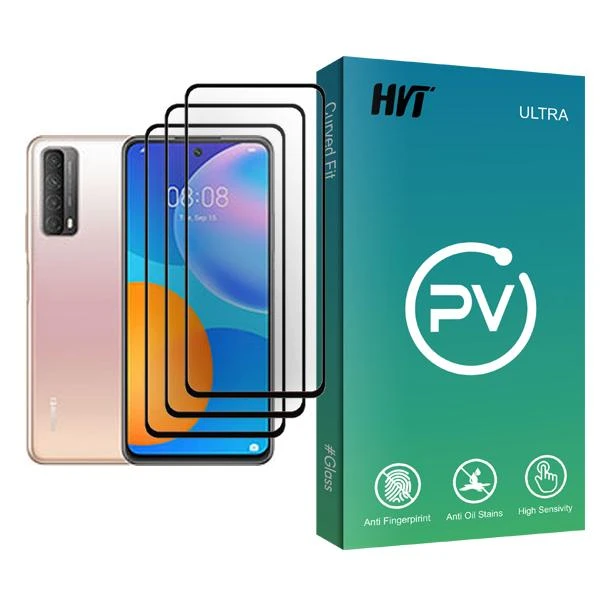 محافظ صفحه نمایش اچ وی تی مدل PV Glass MIX003 مناسب برای گوشی موبایل هوآوی Y7a بسته سه عددی