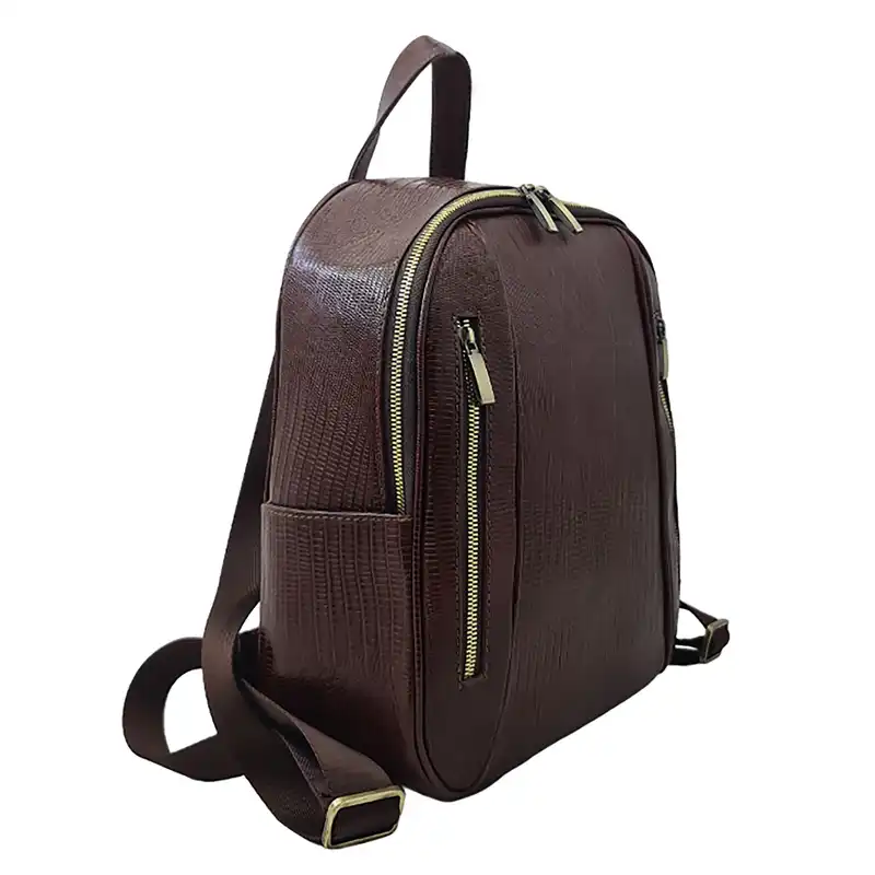 کوله پشتی زنانه مدل چرم طبیعی گاوی کد S-2420