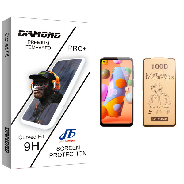محافظ صفحه نمایش سرامیکی جی اف مدل Diamond glass مناسب برای گوشی موبایل سامسونگ Galaxy A11
