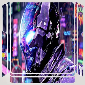 برچسب پلی استیشن ۴ مدل  batman arkham scifi neon city  کد PSS-311  