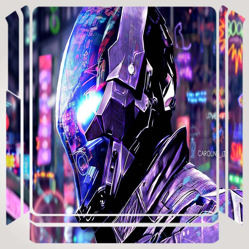 برچسب پلی استیشن ۴ مدل batman arkham scifi neon city کد PSS-311 