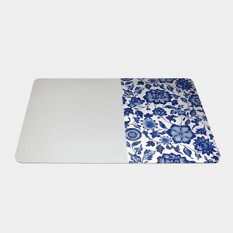 ماوس پد طرح گل های آبی سایز 24x37 سانتی متر