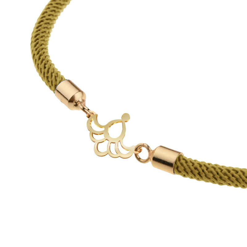 دستبند طلا 18 عیار زنانه مدوپد مدل اسلیمی کد D14-10685