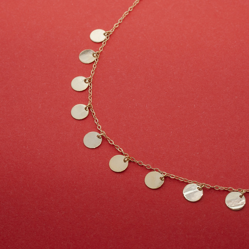 گردنبند طلا 18 عیار زنانه دًرج مدل DN01 گردنبند طلا 18 عیار زنانه دًرج مدل DN01