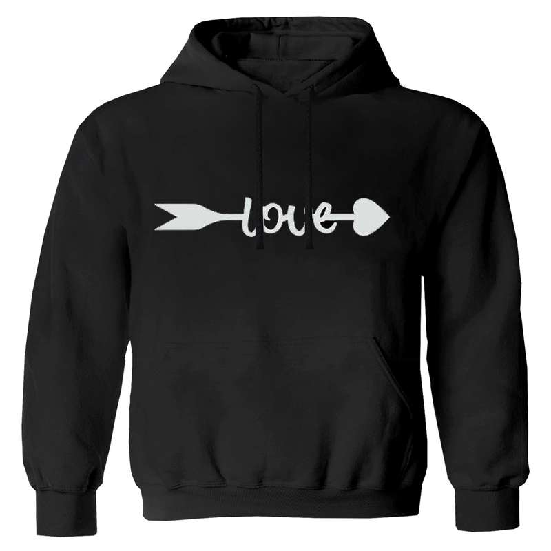 هودی دخترانه مدل فلشF7 love رنگ مشکی