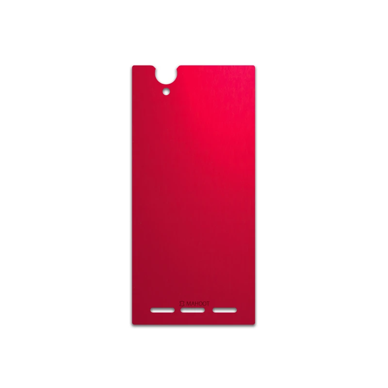 برچسب پوششی ماهوت مدل Matte-Warm-Red مناسب برای گوشی موبایل سونی Xperia T2 Ultra
