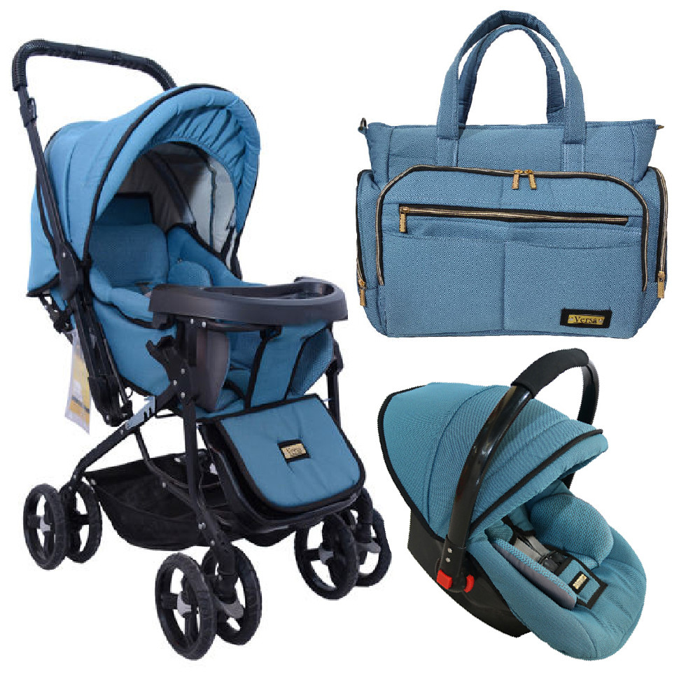 ست کالسکه و کریر کد 213 به همراه ساک لوازم کودک