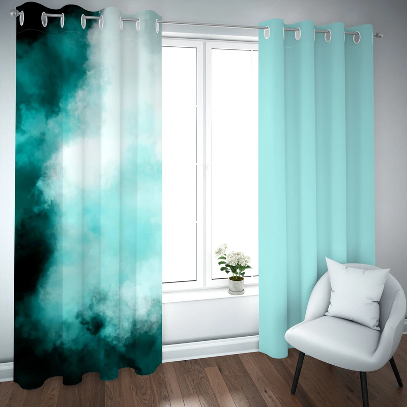 پرده مدل چاپی هازان سایز 300×150 سانتی متر 