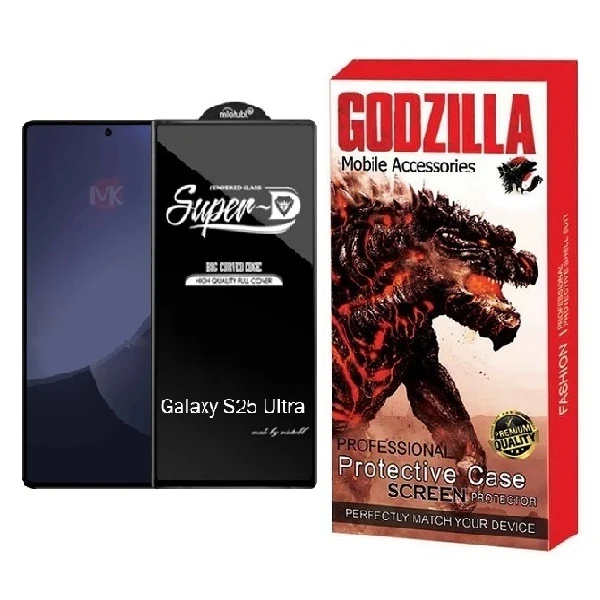محافظ صفحه نمایش گودزیلا مدل Super D مناسب برای گوشی موبایل سامسونگ Galaxy S25 Ultra