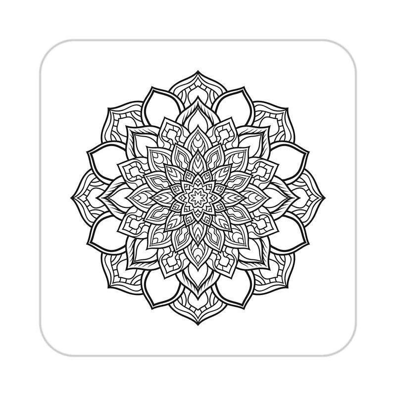 زیر لیوانی کاکتی طرح اسلیمی مدل mg10351