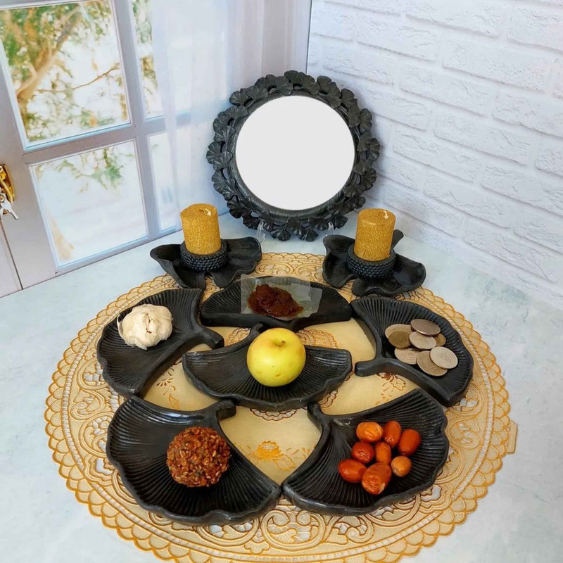 قالب سیلیکونی مدل جاشمعی طرح برگ جینگو