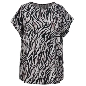 تونیک آستین کوتاه زنانه دل آویز مدل H457