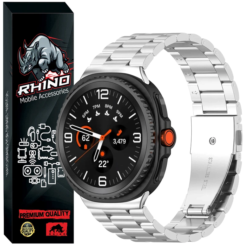 بند راینو مدل 3Bead-W8 مناسب برای ساعت هوشمند وونک 46 میلی متری Galaxy 8