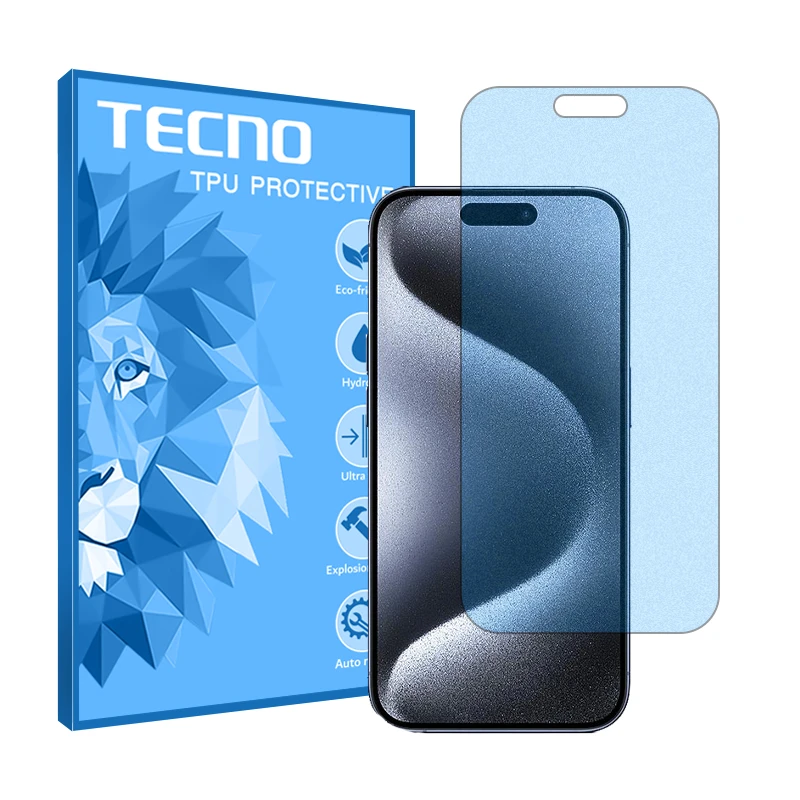 محافظ صفحه نمایش مات ضد اشعه آبی تکنو مدل HyMBLU مناسب برای گوشی موبایل iPhone 15 Pro
