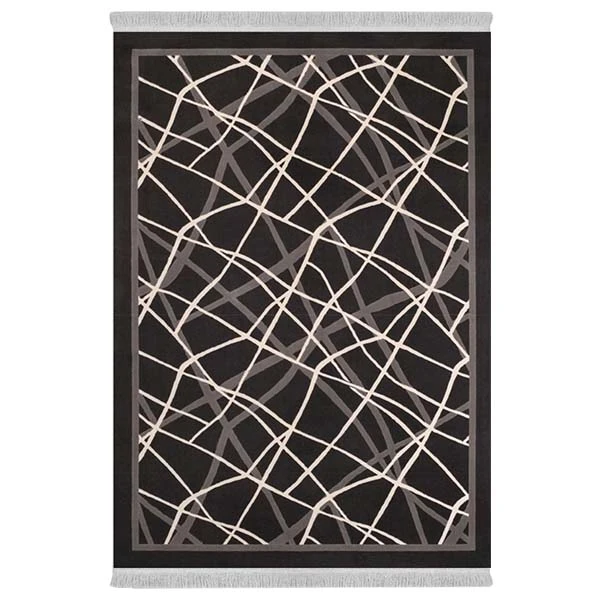 فرش پارچه‌ای دفه مدل فرشینه هازان مخمل طرح فانتزی کد 3204