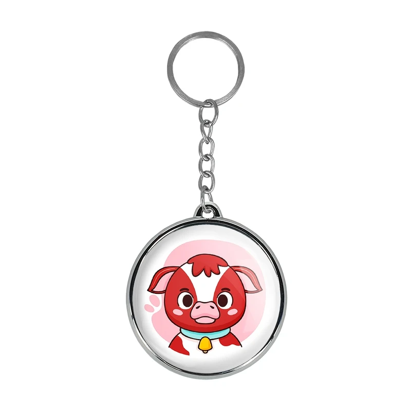 جاکلیدی خندالو طرح گوساله حیوانات بامزه مدل دوطرفه کد 3716137162