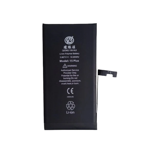  باتری موبایل کیو وای اچ مدل 15 plus ظرفیت 4383 میلی آمپر ساعت مناسب برای گوشی موبایل اپل iPhone 15plus