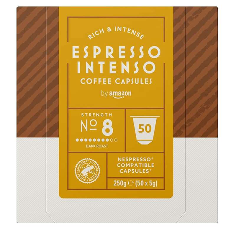  کپسول قهوه اسپرسو اینتنسو آمازون بسته 50 عددی