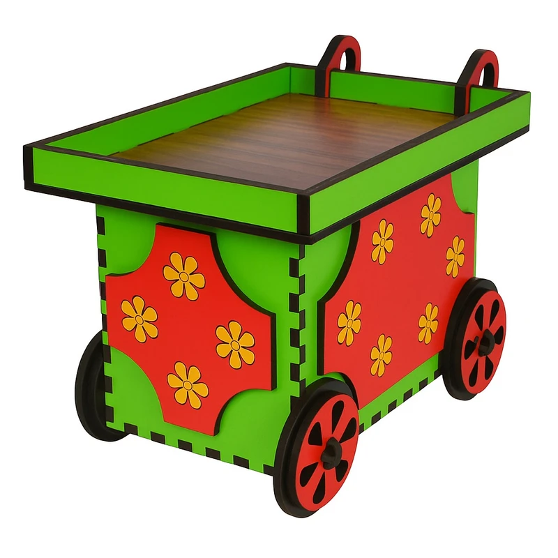 ماکت دکوری چوب آرا طرح چرخ طافی مدل نوستالژی Y520