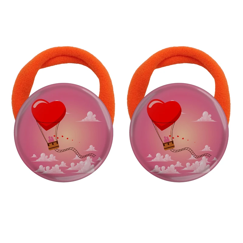 کش مو زنانه مدل بالون و قلب کد 1094 بسته دو عددی