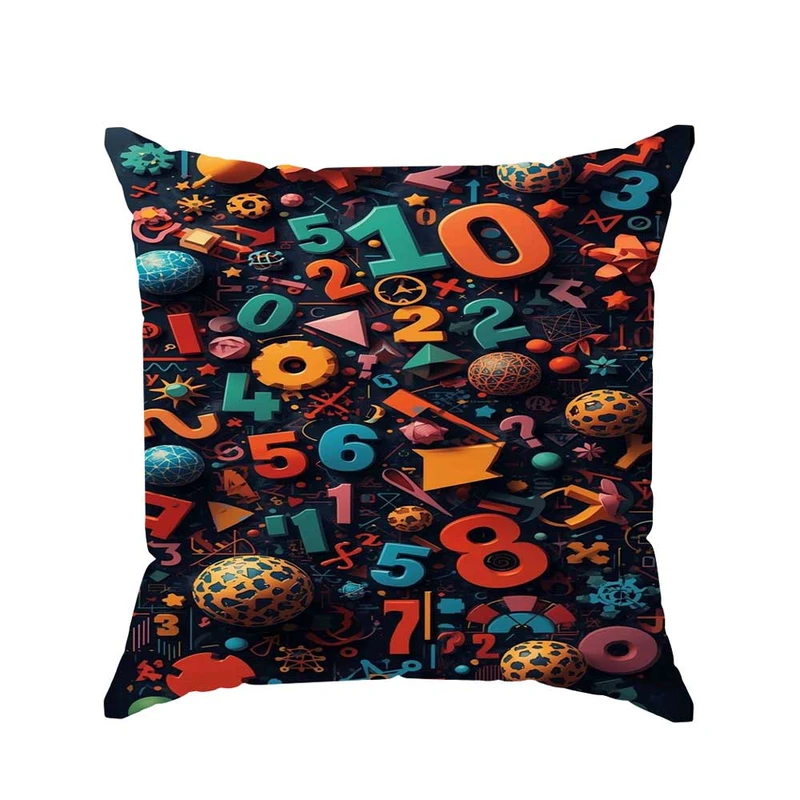 کوسن پاد آفرین مدل فانتزی طرح ریاضی فیزیک کد p2983 سایز 30*30 سانتی متر