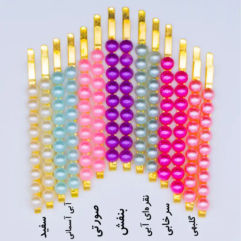 گیره مو زنانه مدل GLD01 بسته دو عددی