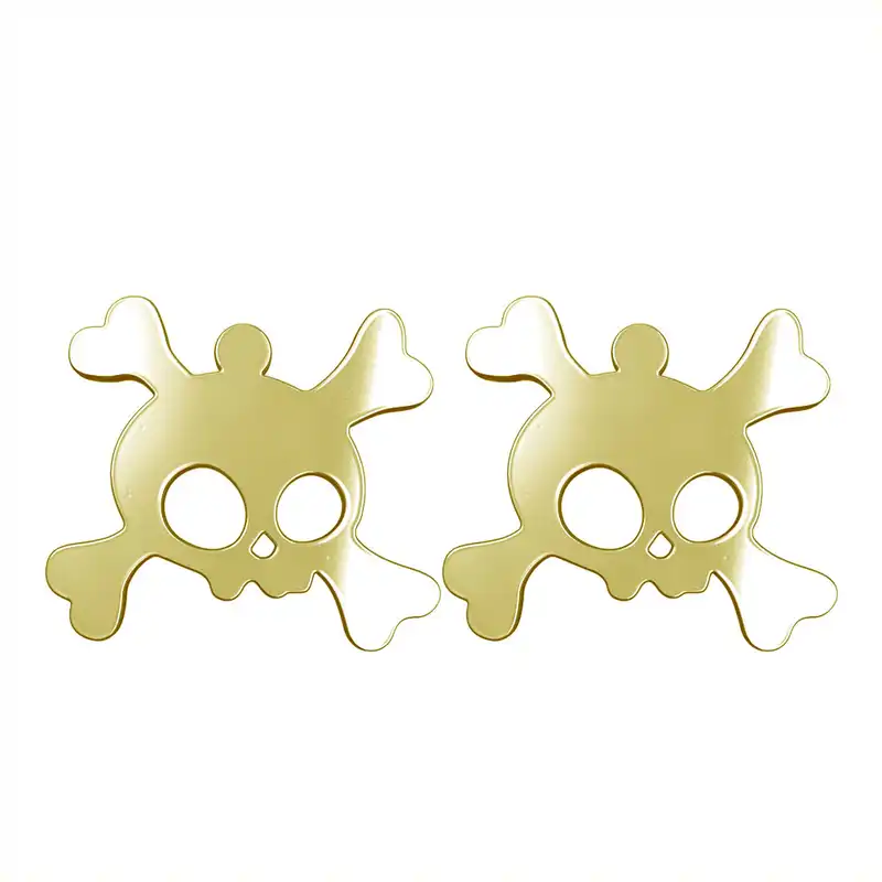 گوشواره طلا 18 عیار زنانه مدوپد مدل جمجمه کد GA1-15661