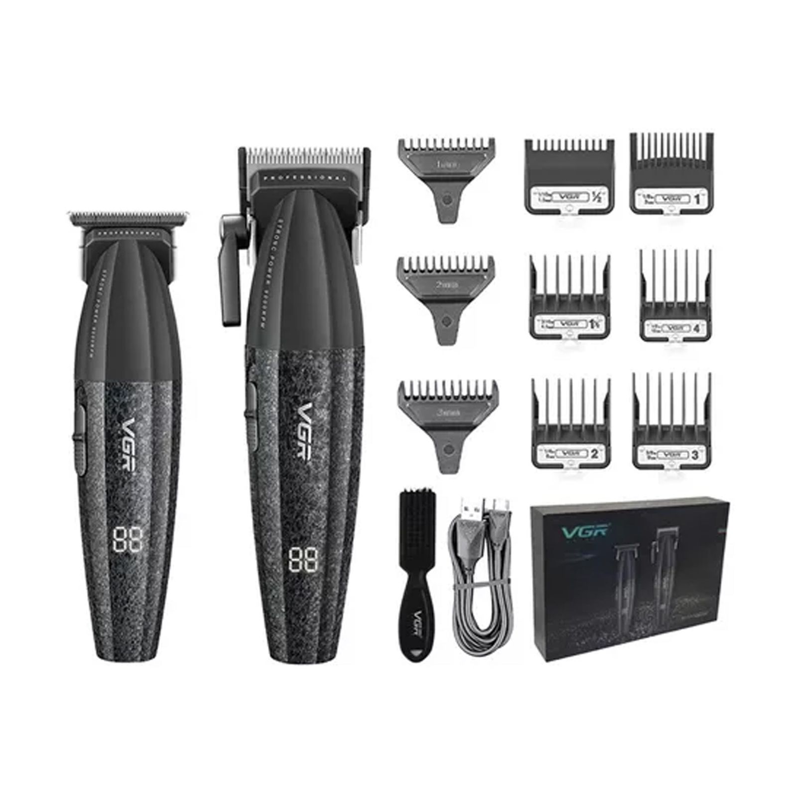ست ماشین اصلاح موی سر و صورت وی جی ار مدل V-640 بسته 2 عددی -  - 14