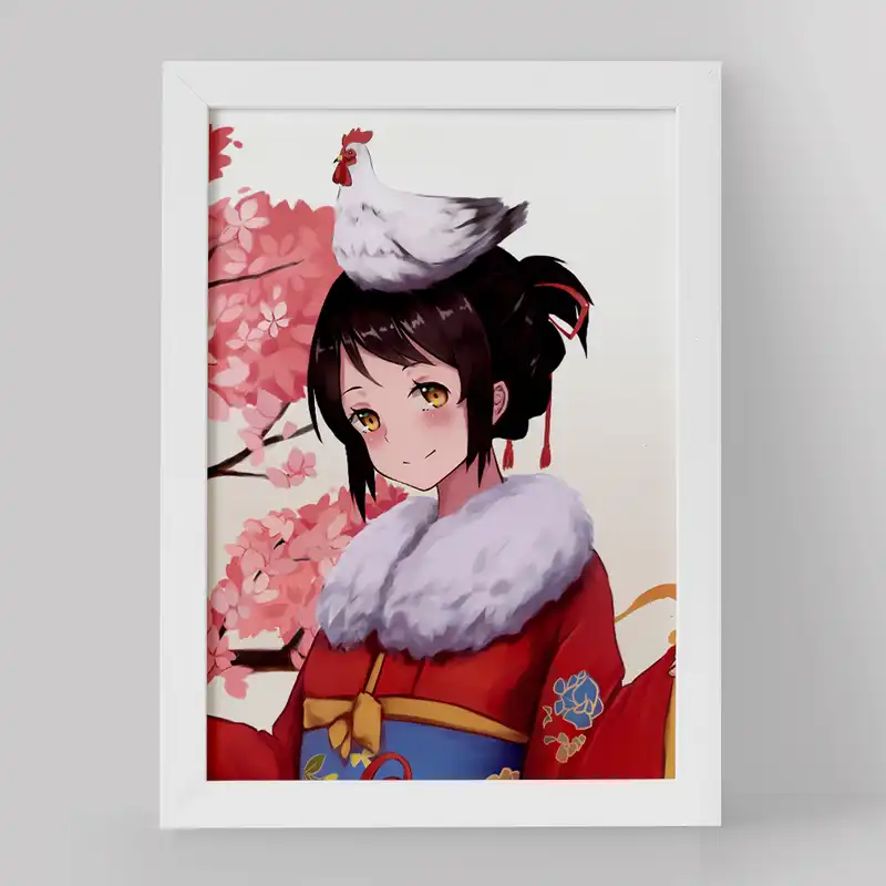 تابلو خندالو مدل میتسویا میامیزو انیمه یورنیم کد 16262