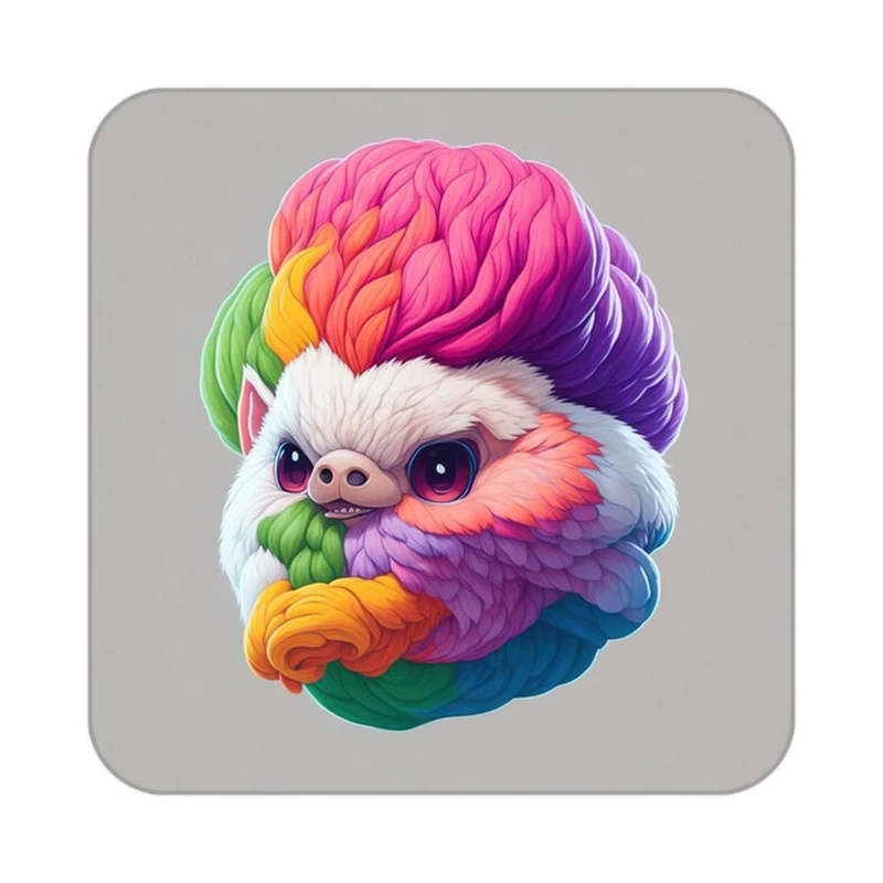 زیر لیوانی کاکتی طرح حیوانات رنگی مدل mp26345