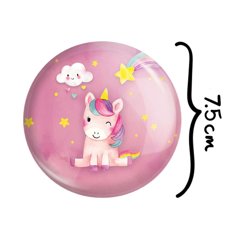 آینه جیبی خندالو طرح اسب تک شاخ یونیکورن  کد 3843