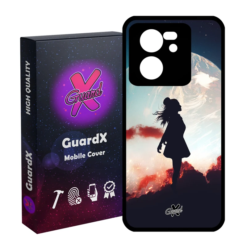 کاور گارد ایکس طرح دختر مدل Glass10195 مناسب برای گوشی موبایل شیائومی 13T/13T Pro/Redmi K60 Ultra
