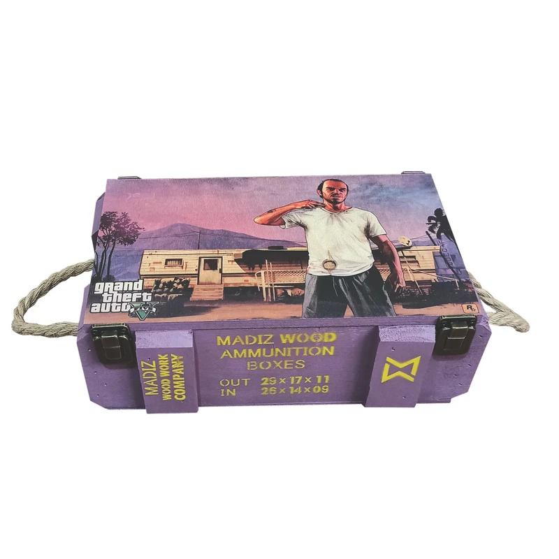 جعبه هدیه مدل جعبه مهمات طرح GTA کد 06