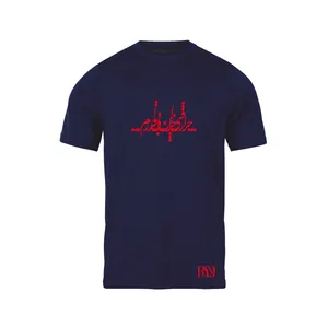 تی شرت آستین کوتاه مردانه رانژ مدل   چرا رفتی 066-23RA06 رنگ سرمه ای