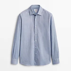 پیراهن آستین بلند مردانه ماسیمو دوتی مدل SLIM FIT TEXTURED COTTON