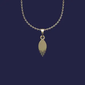 گردنبند طلا 18 عیار زنانه مدوپد مدل هندسی کد Z2-1-1169