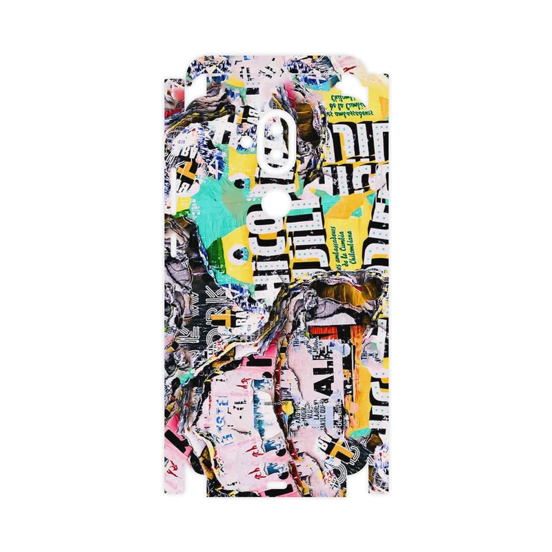 برچسب پوششی ماهوت مدل Collage of Teared Paper-FullSkin مناسب برای گوشی موبایل نوکیا 8.1
