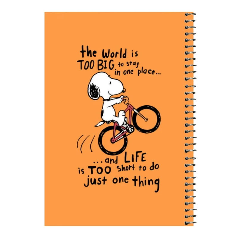 دفتر مشق 80 برگ اس جی مدل اسنوپی و دوچرخه    