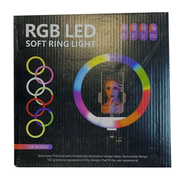 رینگ لایت مدل CXB-RGB200D 1