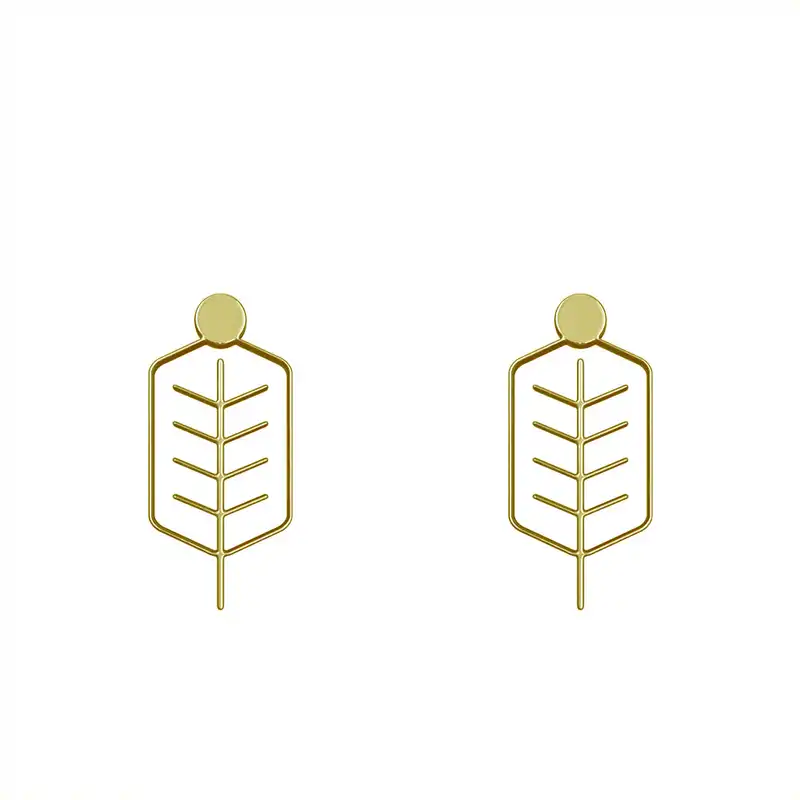 گوشواره طلا 18 عیار زنانه مدوپد مدل درخت کد GA1-15858