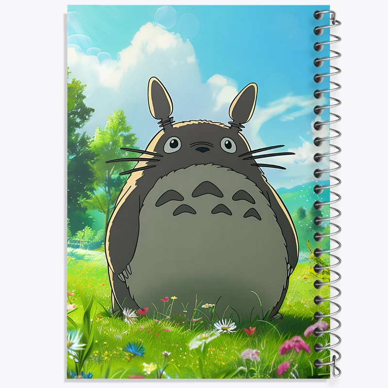 دفتر شطرنجی 50 برگ خندالو طرح انیمه توتورو (Totoro) کد F5598