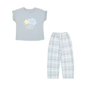 ست تی شرت و شلوار دخترانه ناربن مدل 1521391-92