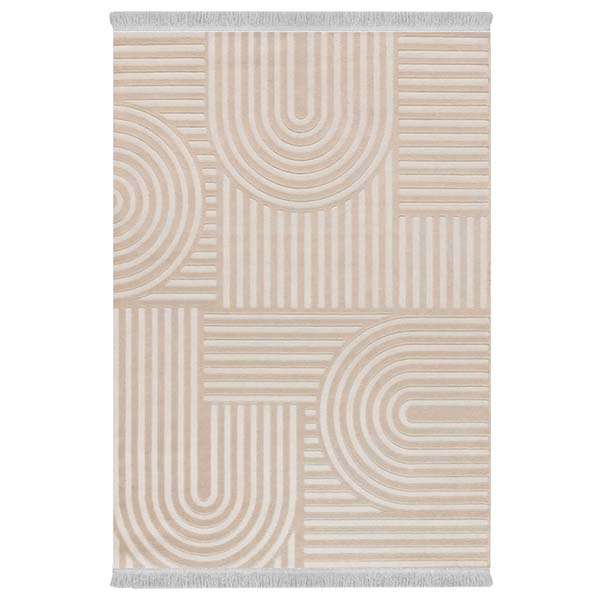 فرش پارچه‌ای دفه مدل فرشینه هازان مخمل طرح فانتزی کد 3329